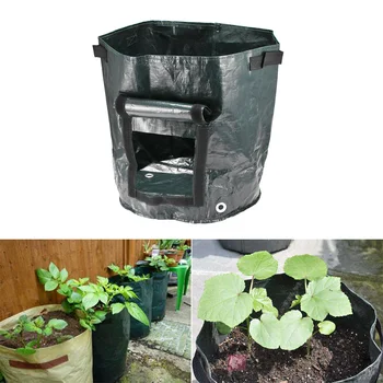 

Portable Foldable Large Potato Planting Sack For Seeding Planting With Double Handles PE Convenient Kitchen Supplies Suitable