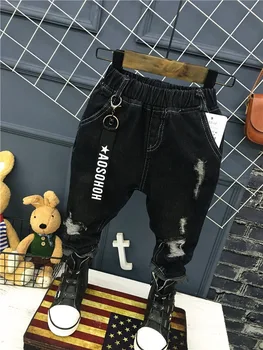 

Autumn Spring Baby Boys Jeans Pants Kids Clothes Cotton Casual Children Trousers Denim Boys Clothes 2-6Year