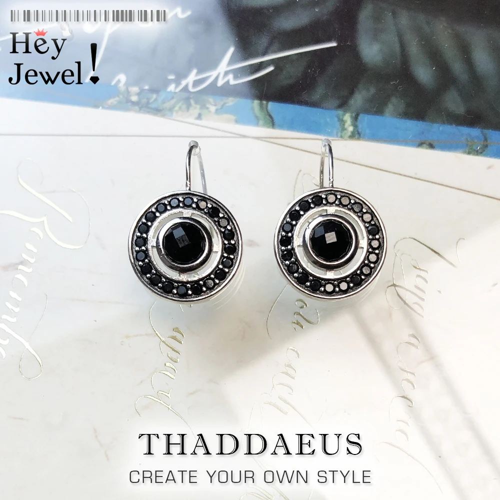 Круглые серьги в виде капель из 925 стерлингового серебра Европа Стиль модный