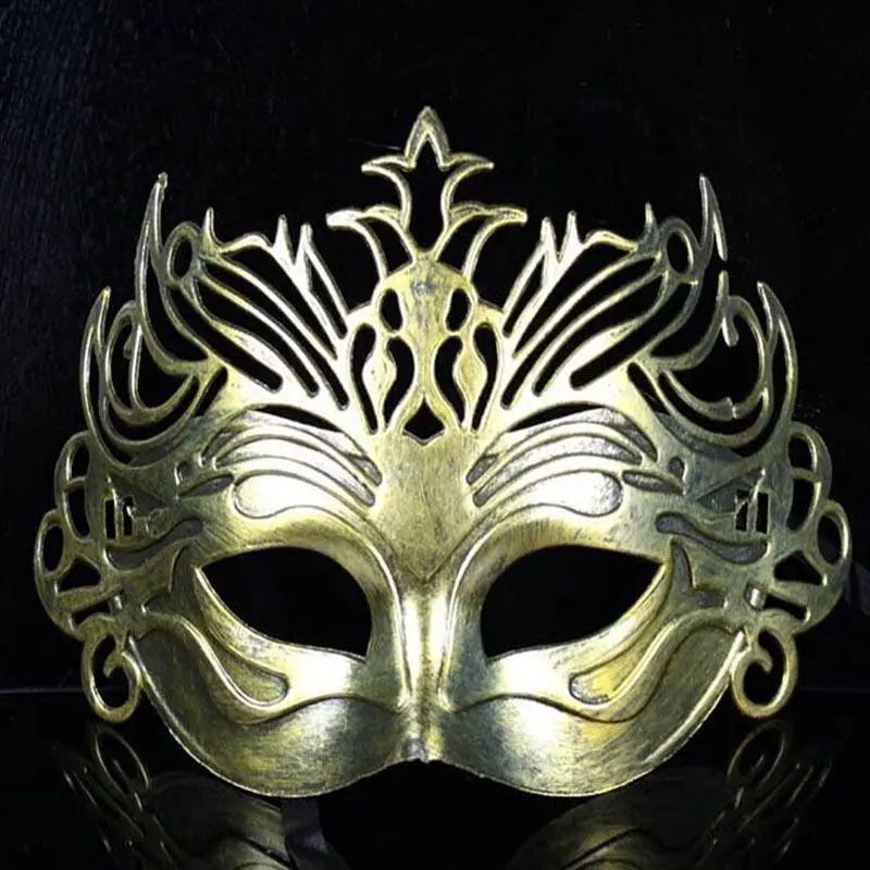 

Party Masks Venice Cut Carving Retro Rome Men'S Mask Masquerade Halloween Venetian Costumes Half Face Ball Maska Party Supplies