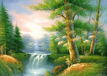 

SHENGYONGBAO Art Cloth Custom Photography Prop Waterfall theme Photo Studio Background AS18102-312