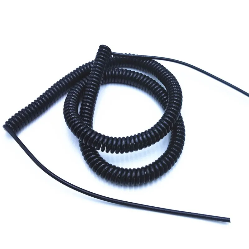5 core 6 core 8 corespring telescopic wire spiral cable 24AWG0.2mm 20AWG0.5mm 17AWG1.0mm 14AWG2.0mm stretchable extension wire