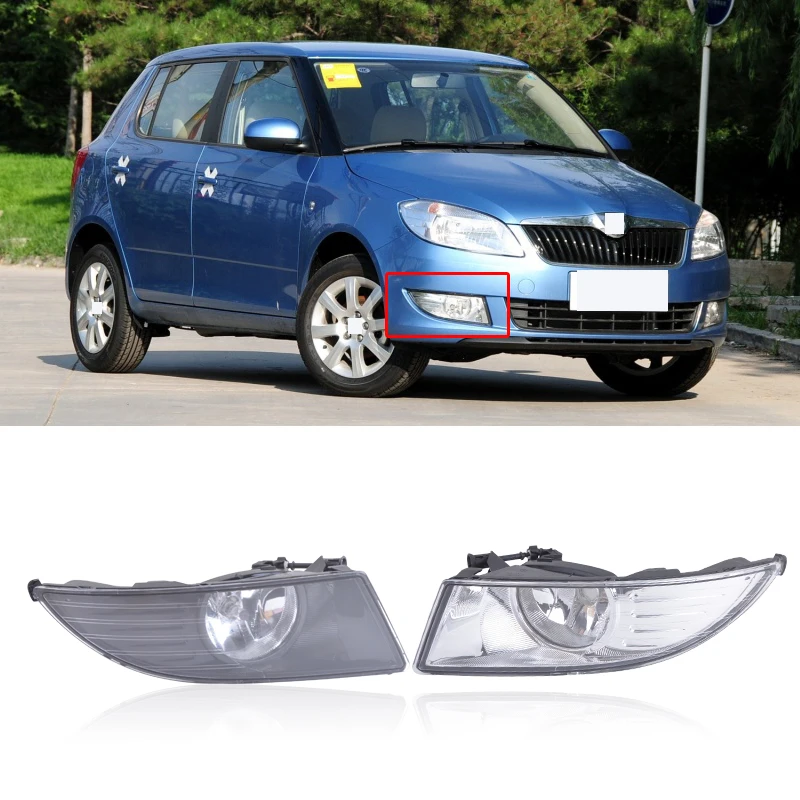 CAPQX 1 шт. с лампой для Skoda Fabia 2 Fabia2 MK2 Facelift 2011 2012 2013 2014 2015 переднего бампера Туман