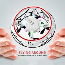 Магический Дрон UFO Flayaball Летающий вертолет маленький ручной зондирующий Самолет мини-Дрон Квадрокоптер Индукционная Левитация НЛО детские рождественские игрушки