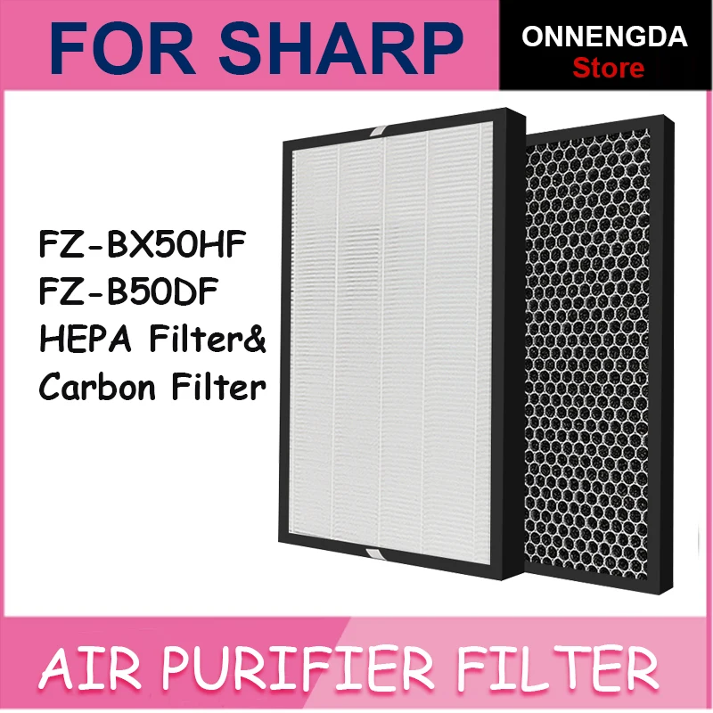 On Sale Replacement Hepa Filter Fz Bx50hf And Deodorizing Filter Fz B50df For Humidified Air Purifier Kc 500y5 B W Kc 50e9 B W Kc B50 B
