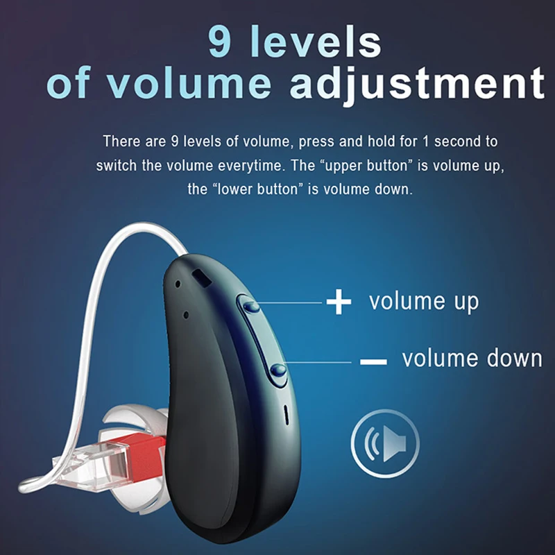 4 Channels Digital Rechargeable RIC Hearing Aid Invisible Earbuds With Recharge Charger Case Hearing Aid Dryer Hearing Aids 3