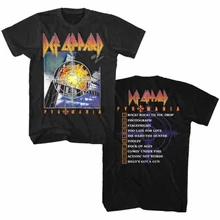 Def Leppard pyradia Обложка альбома Мужская футболка тяжелый металл рок-группа Tour Merch