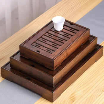 

1Pc Rectangular Tea Tray Storage Type Tray Simple Tea-things Storage Tray