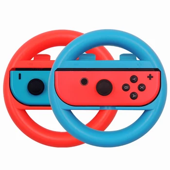 

2pcs Steering Wheel Controllers ABS Material Game Switch Controller Joy-con Handle For Nintendo Wheel Steering Wheel