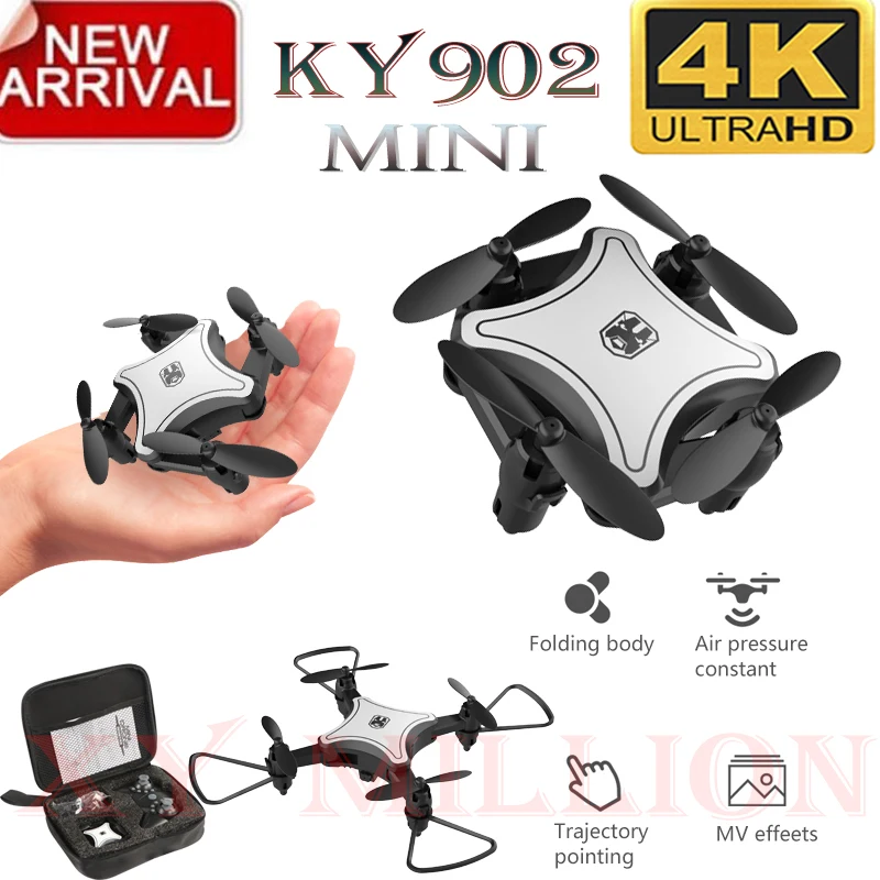 KY902 мини Дрон с 4K HD камерой складные дроны Квадрокоптер возврат одной кнопкой FPV