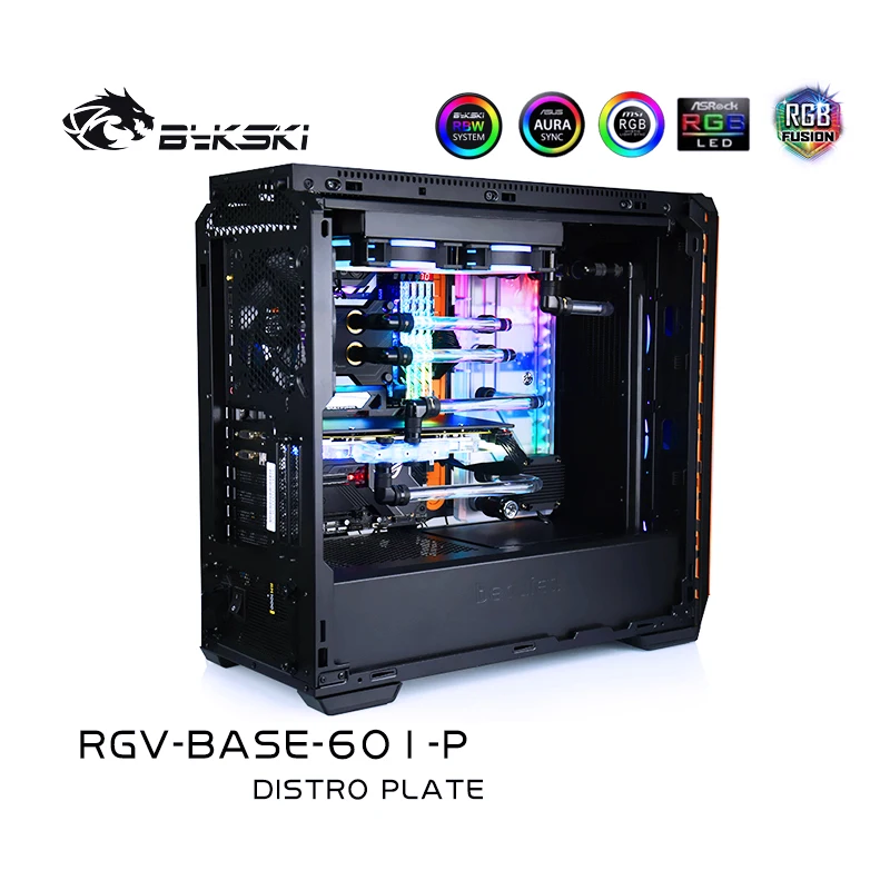 Bykski RGV BASE 601 водная доска для Zerozone Silent Base чехол Intel CPU водный блок и один графический