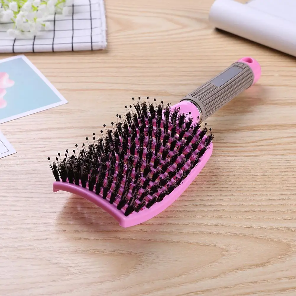 Hair Brush Comb Hair Scalp Massage Comb Hairbrush Bristle Nylon Women Wet Curly Detangle Hair Brush for Salon Hairdressing Styling Tools 8 Color hair brush comb baby hair comb