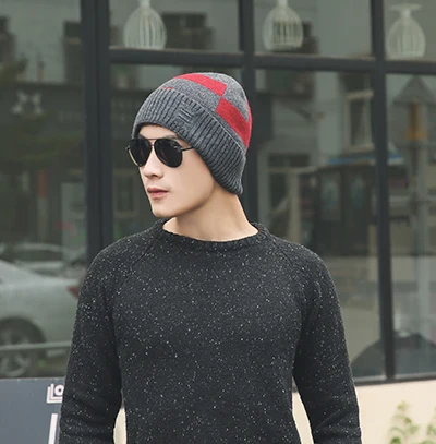 Зимняя шапка Skullies Beanies шапки зимние шапки для мужчин женский шерстяной шарф головные уборы, Балаклава маска Knitted шапка вязаная - Цвет: 05