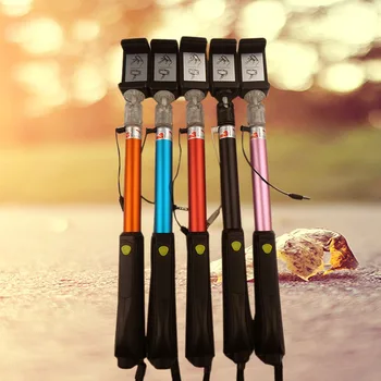 

Hot Sales New Style Top Grade Wire-Controlled Selfie Stick Smart Digital Bluetooth Mobile Phone Aluminium Alloy Offset Tube Self
