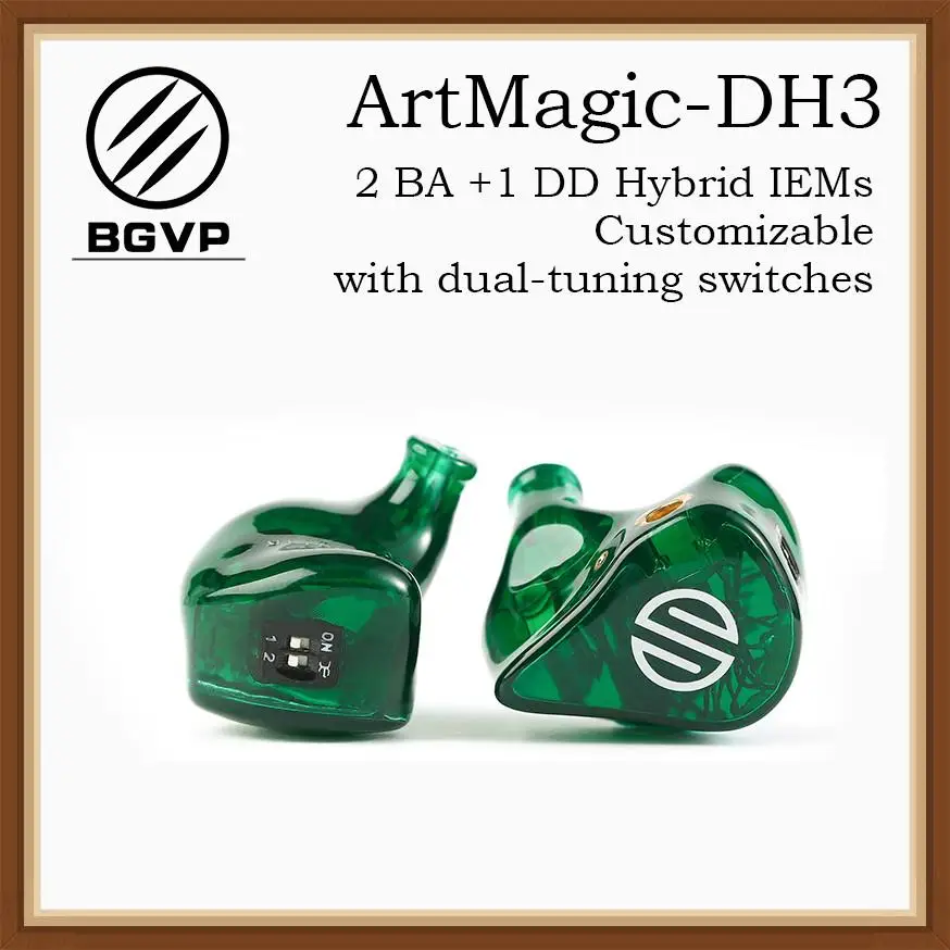 Наушники вкладыши BGVP ArtMagic DH3 2 со сбалансированными якорями 1 динамическим