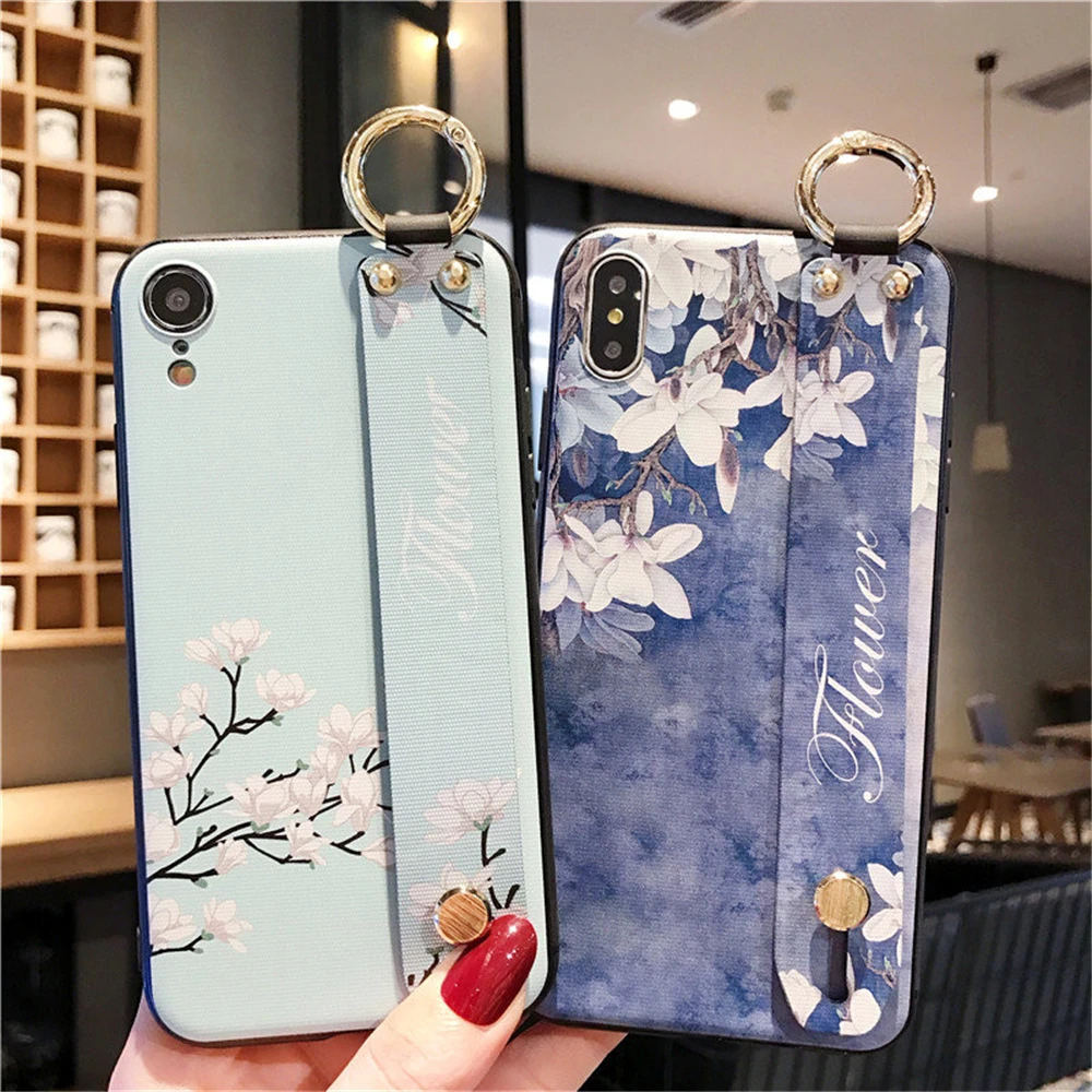 For Iphone 11 Wrist Strap Case For Iphone 7 8 6 6s Plus 11 Pro Max 3