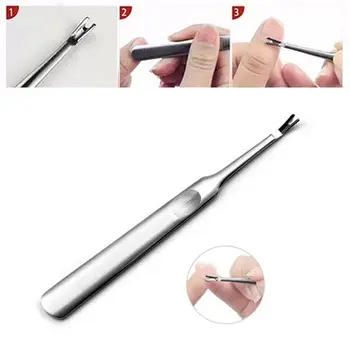 

Cuticle Trimmer Stainless Steel,Dead Skin Fork Trimmer Cutitle Women Manicure Nail Tool