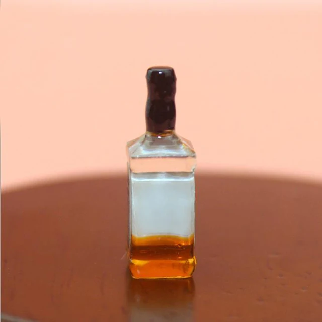 Cute Mini 1/12 Dollhouse Miniature Whisky Wine Drink Bottle Glasses Food for Blyth BJD Doll House Kitchen Accessories Toy 4
