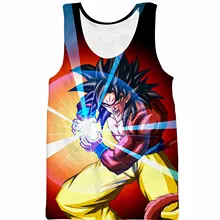 Весна и лето, AliExpress, стиль, жилет для мужчин, 3D японский человек, Жемчуг дракона, Гоку, с принтом, спортивная одежда без рукавов, Мужская одежда, производство