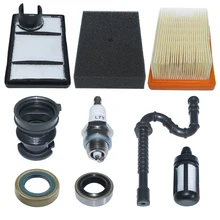 

4223 141 0300 Air Filter Cleaner Kit For Stihl TS400 Concrete Cut-Off Saw wFuel Filter Intake Line Spark Plug Oil Seal