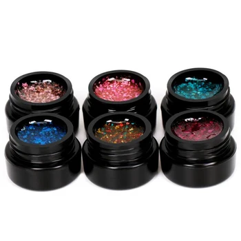 

6 Color Nail Gel Flower Fairy Series Manicure Dry Petal Glue Can Be Used For Crystal Model Art Glue
