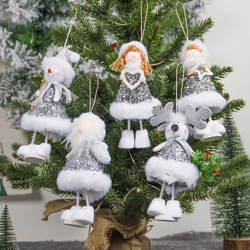 Decoraciones Para Arboles De Navidad Adornos Para Arbol De Navidad Muneca Decoracion De Ano Nuevo 2020 Colgantes Y Adornos En Forma De Gota Aliexpress