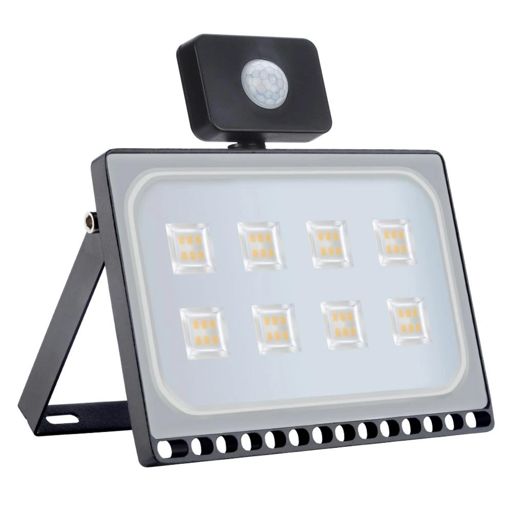 Motion Sensor US Plug Lamp LED Flood Light 10W 30W 50W 100W 500W Outdoor SMD