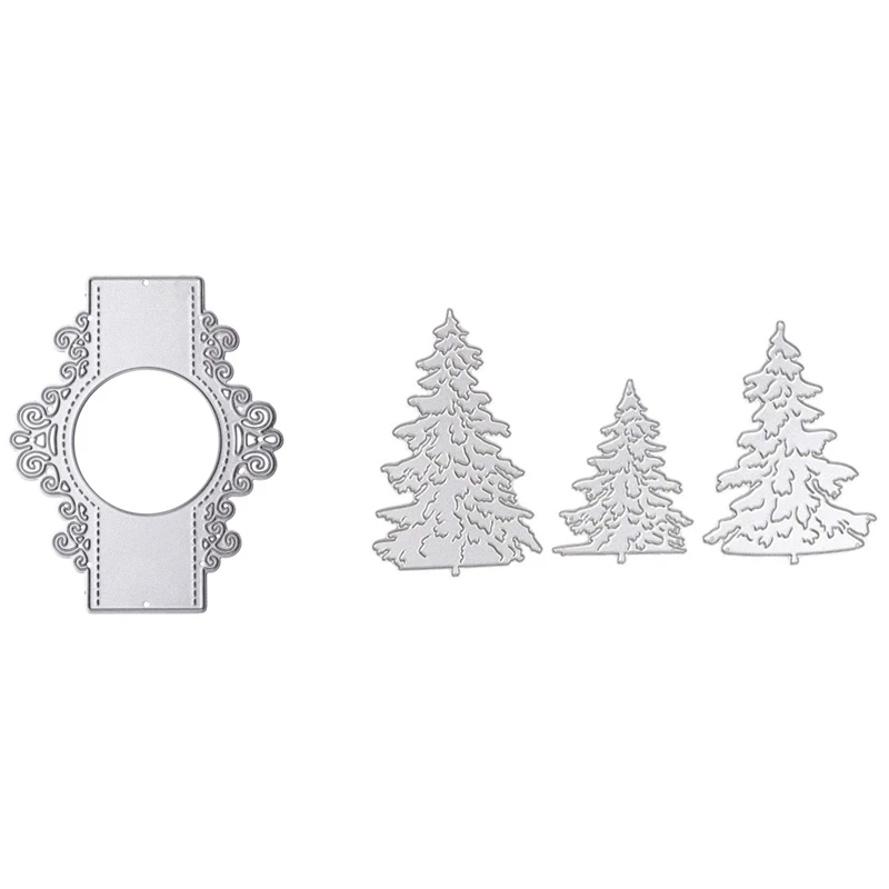 

4Pcs Scrapbooking Punching Die Cutting Cutting Stencils Embossing Machine Cutting Dies, Accessories for Other Punching Machine -