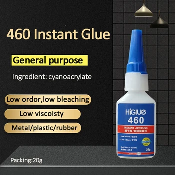 

HiGlue 460 instant super glue low whitening low odor instant adhesive does not whitish