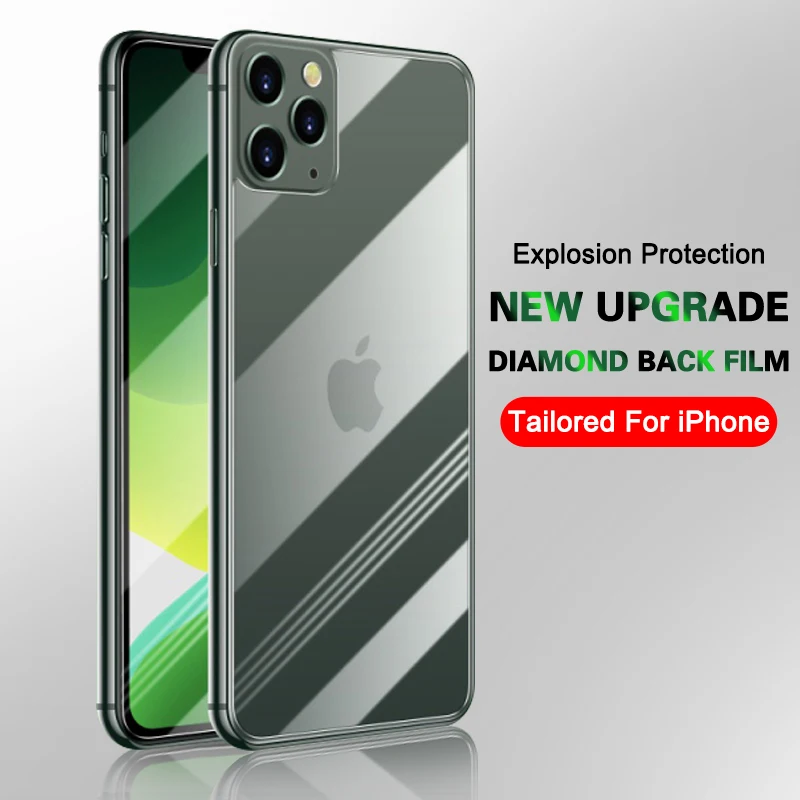 

Back Screen Protector Glass For iPhone 11 PRO X Xs Max Full Cover Tempered Glass On The For iPhone XR 11 PRO MAX Protection Film
