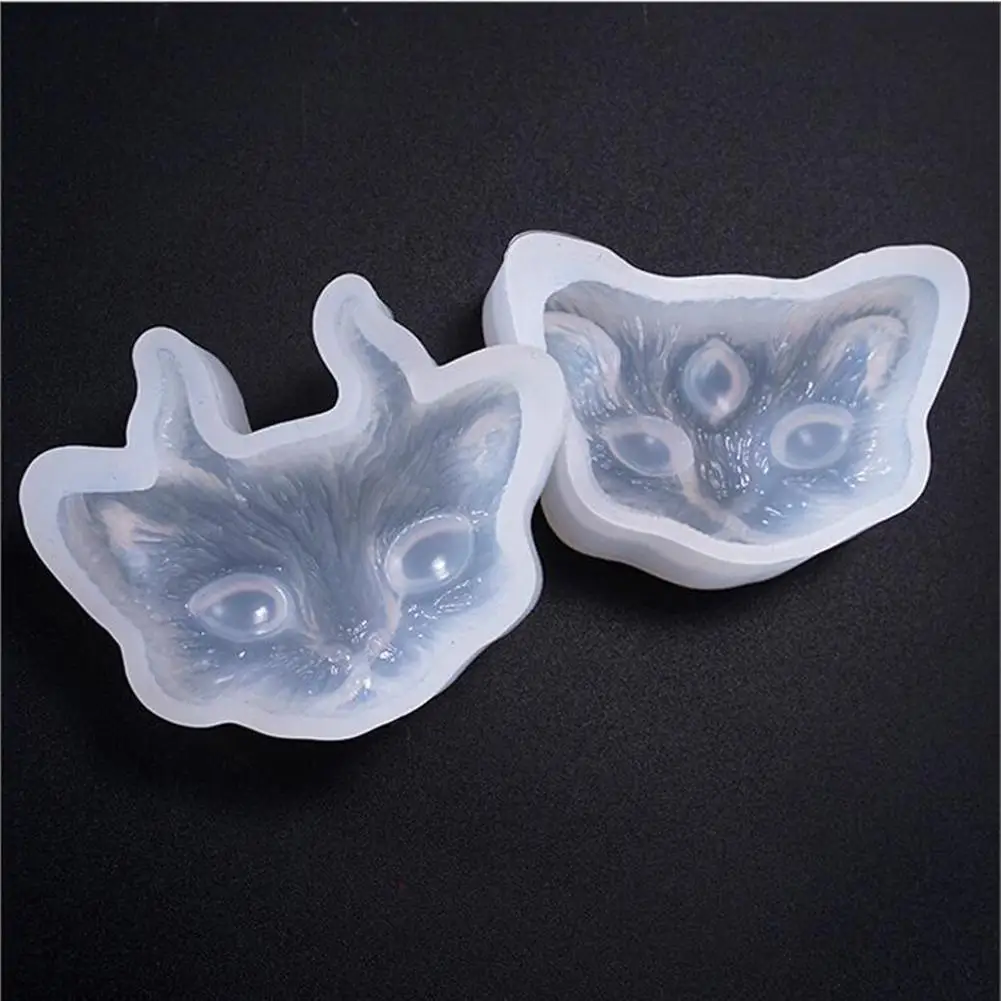 Silicone Mold 2/3-eye Cat Head Jewelry Making DIY Handicraft Mould Epoxy Tool Craft | Украшения и аксессуары
