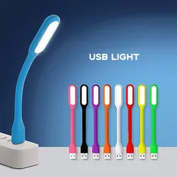 Veilleuses LED portables USB, 10 couleurs, lampes pour Power Bank ou ordinateur, pour protéger la vue d'un ordinateur Portable 