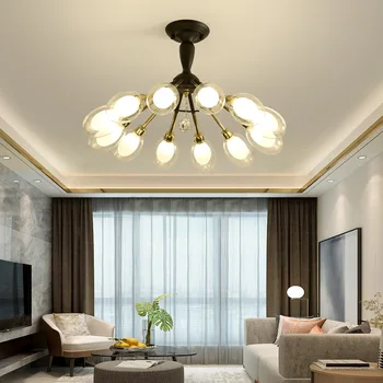 

Postmodern Fashion LED Ceiling lighting Simple Iron Living Room Dining Room Ceiling Lamp Nordic Bedroom Study Home Deco Fixtures