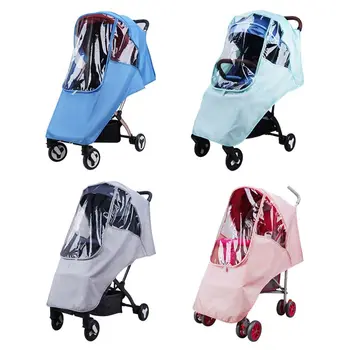 

Universal Stroller Rain Cover Trolley Umbrella Raincoat Baby Car Weather Shield stroller accessories universal rain cover