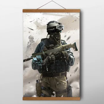 

Combat Rifle Assault military special forces Game Scroll Paintings Wall Art Posters Canvas prints art For Living Room Decor