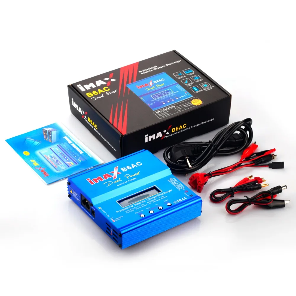 Новый iMAX B6 AC 80 Вт B6AC Lipo NiMH 3S/4S/5S RC зарядное устройство + EU/US разъем питания|Зарядные