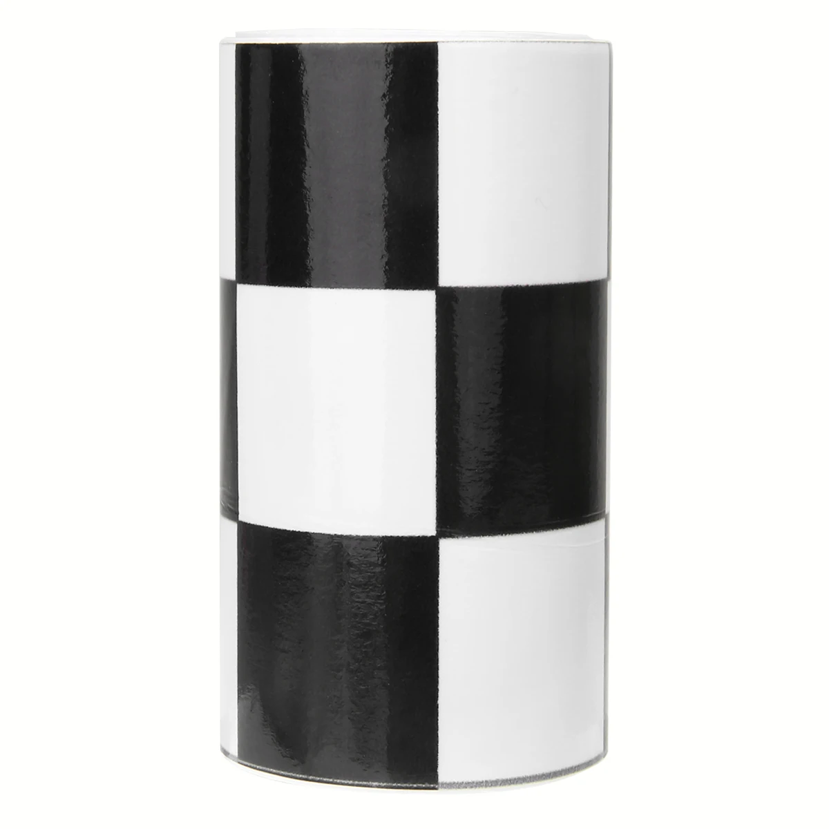 1PC 7.6x275cm Waterproof Checkered Vinyl Sticker Tape Black And White Decal For Car Motorcycle Body Tank Decorating