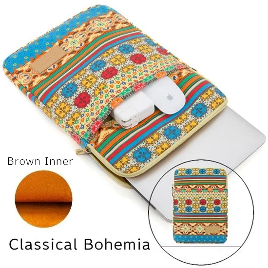 Новейший бренд Kinmac сумка для ноутбука 1", 14", 14,", 15", 15,6 дюймов, чехол для MacBook Air Pro 13,3, 15,", Прямая поставка - Цвет: Classical Bohemia