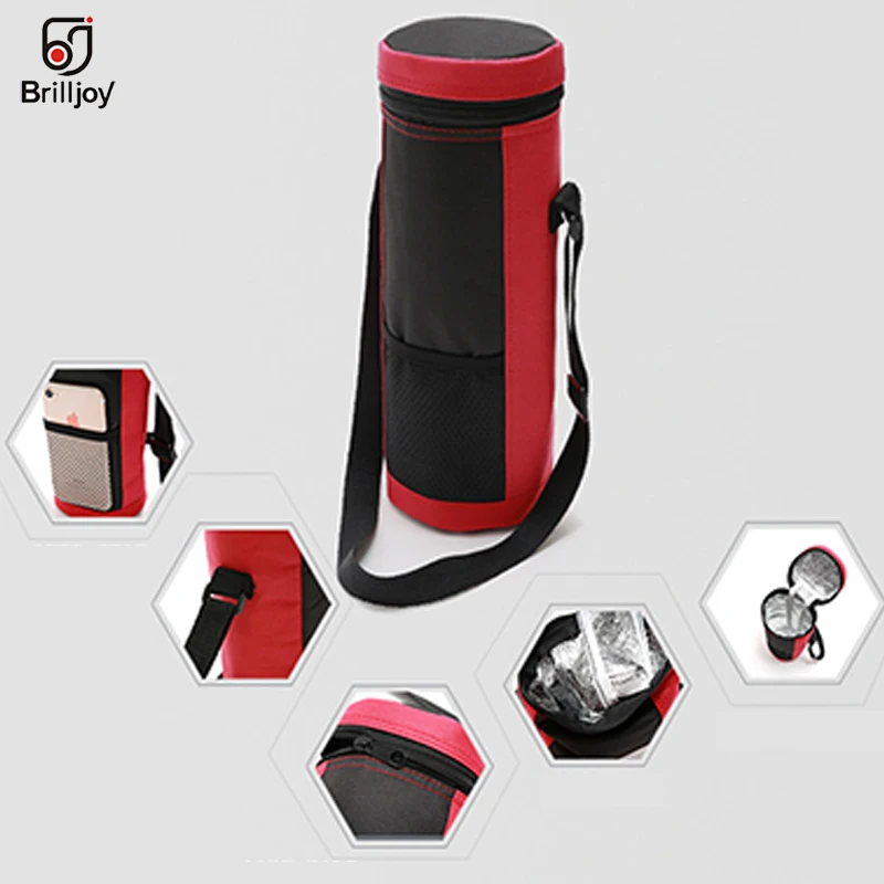 Brilljoy 2L сумка-холодильник из ткани Оксфорд для колы бутылки льда пакет банки сумка для женщин дети Ланч-бокс держать свежую изолированную бутылку мешок