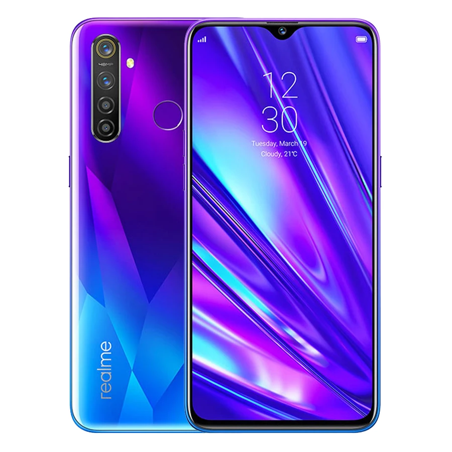 Original New Realme Q 4GB 64GB 6.3'' Moblie Phone Snapdragon 712 AIE Octa Core 48MP Quad Camera 20W Fast Charger Smart Phone