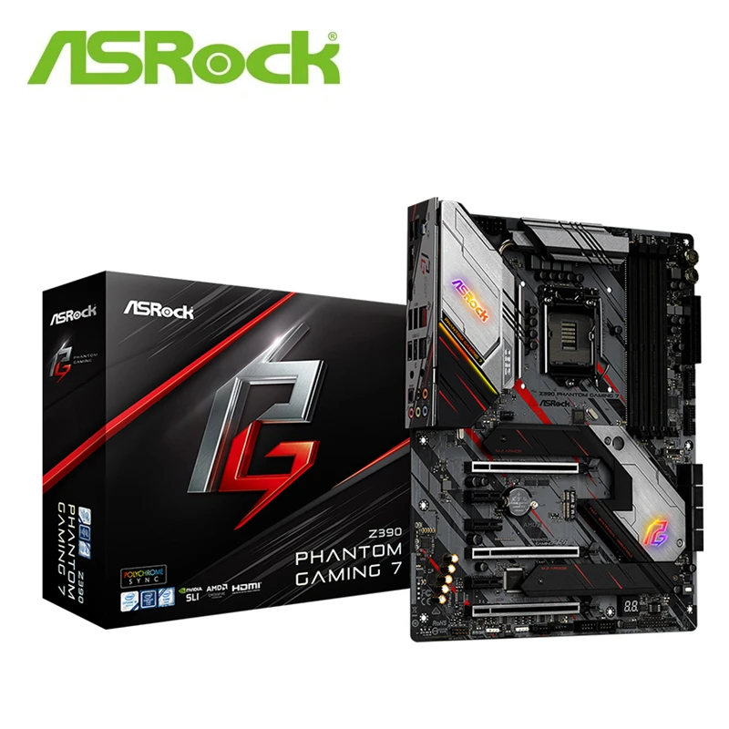 Материнская плата ASRock Z390 Phantom Gaming 7 для настольного ПК LGA 1151 DDR4 | Компьютеры и офис