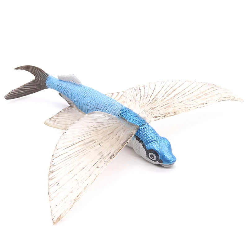 Simulation Of Marine Life Flying Fish Model Underwater Animal Ornaments  Home Decoration Crafts - Figurines & Miniatures - AliExpress
