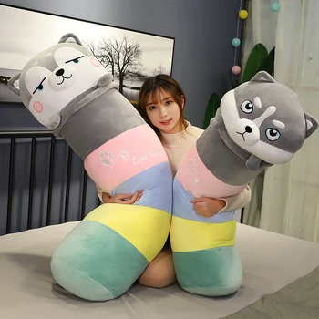 

Super Giant Husky Dog Pillow Cute Funny Dog Stuffed Animal Doll Cartoon Dog Plush Back Cushion Toys Plush Husky Dog Toy Gift