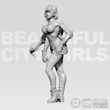 

50MM Girl Resin kit beauty Girl figure model unpainted