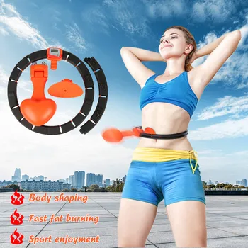 

2020 Smart Counting Detachable Hoops Can Not Drop Adjustable Beginners Thin Waist Weight Loss Fitness Waist Training Ring