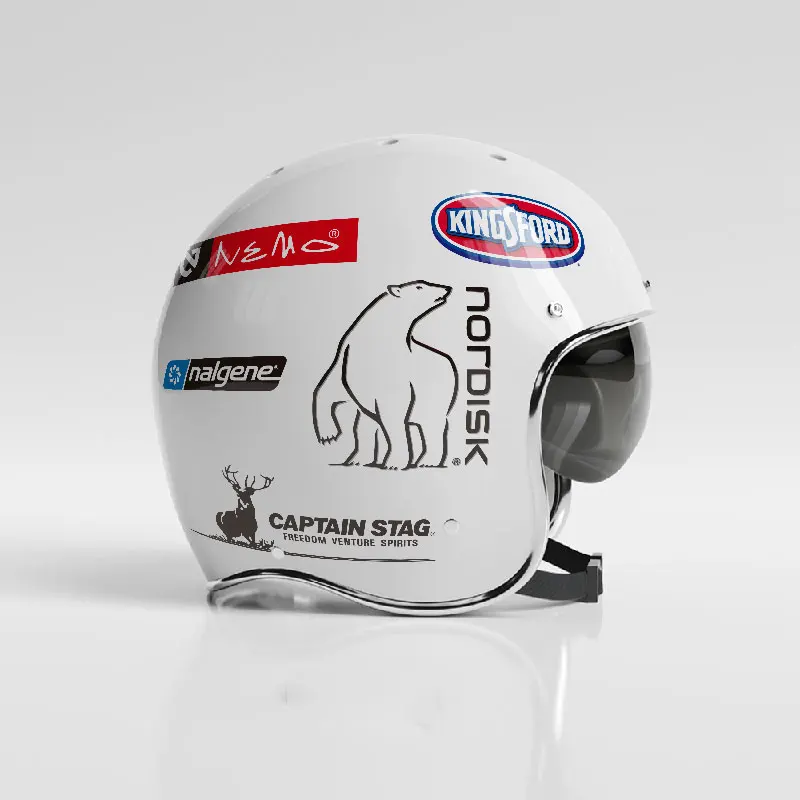 23개 캠핑 스티커 야외용 노트북 데칼 로고 방수 비닐 여행가방 노트북 피처 문구류 스케이트보드