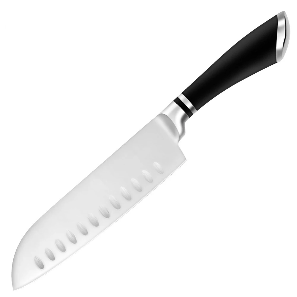 Кухонный нож Santoku, инструменты для приготовления пищи, Высококачественный нож из нержавеющей стали, 7 дюймов, японский кухонный нож, острый лососевый мелкий нож