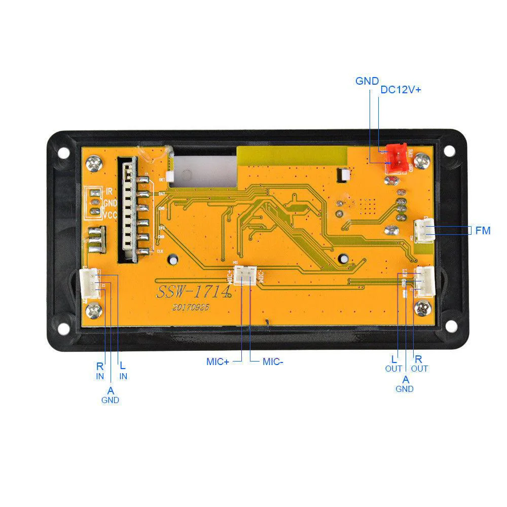 DC 12V Bluetooth 4,0 MP3 декодер плата+ пульт дистанционного управления аудио модуль USB SD управление WAV WMA FM пульт дистанционного нормального воспроизведения