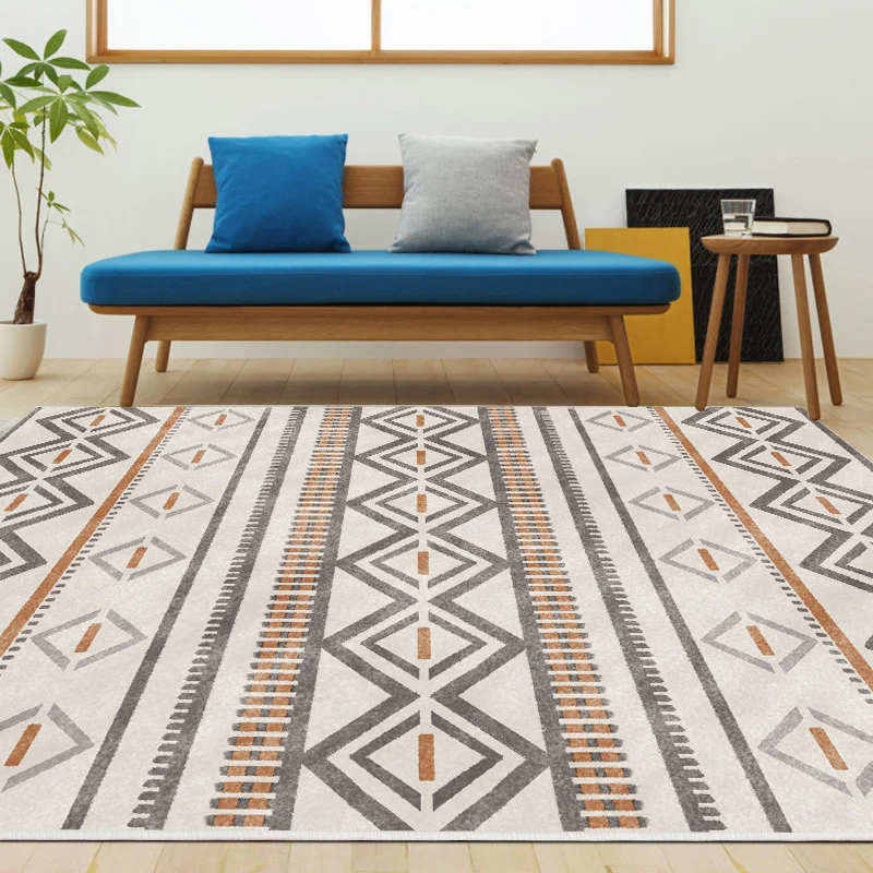  Moroccan Carpet Livingroom Modern Simple Bedroom Rug Sofa Coffee Table Rug Study Room Floor Mat Geo - 4000049353168