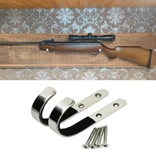 

For Shotgun Airgun Airsoft Pistol Rifle Hunting Hook Shooting Stainless Steel Gun Anti-Scratch Wall Mount Storage Rack